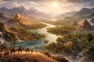 Typische Landschaft in Ashur