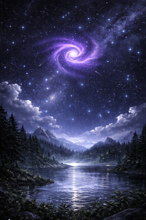 Velyrion am Nachthimmel von Tenia